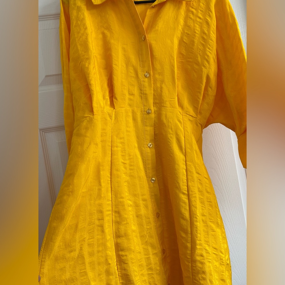 ASOS Yellow Shirt Dress - Picture 4 of 4